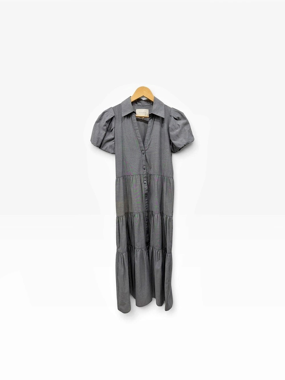 Brochu Walker The Havana Dress Gray Tiered Maxi Dress Size XS